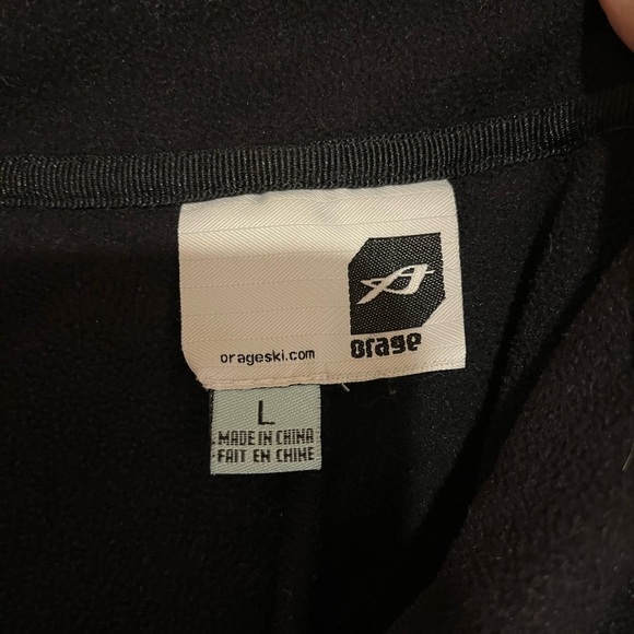 Orage Dark Grey Ski Softshell Jacket Full Zip Mock Neck, size Large - Picture 7 of 8